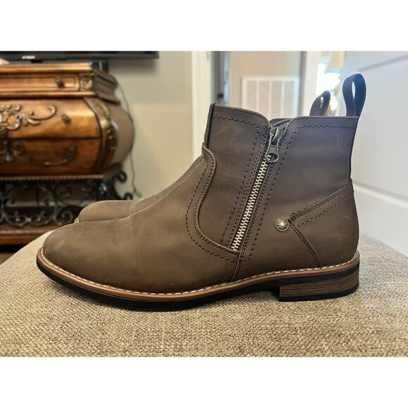 Jousen Boots Mens Size 9 Brown Ankle Side Zip Dress Casual main image 7